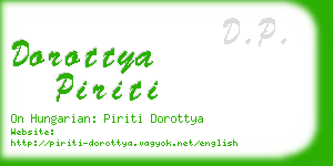 dorottya piriti business card